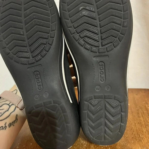 Crocs Womens Black Maryjane Crocband Shoes Y2K 7 Lug Bratz Schoolgirl Oldskool - Picture 5 of 7